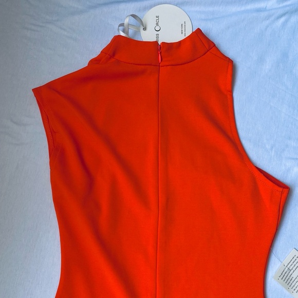 Elegant One Shoulder Orange Dress - Picture 12 of 12